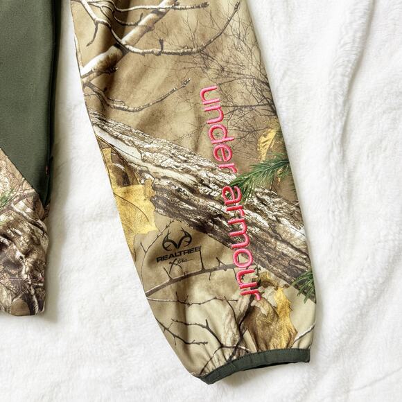 UNDER ARMOUR Half Zip Pullover Scent Control Camo Hunting Jacket Hoodie Medium - Picture 11 of 14